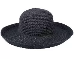 Paper Crochet Bolero Black Straw Hat - Seeberger 5 Paper Crochet Bolero Black Straw Hat - Seeberger -Fashion Hat Online 4056623854489 2