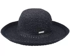 Paper Crochet Bolero Black Straw Hat - Seeberger 6 Paper Crochet Bolero Black Straw Hat - Seeberger -Fashion Hat Online 4056623854489 3
