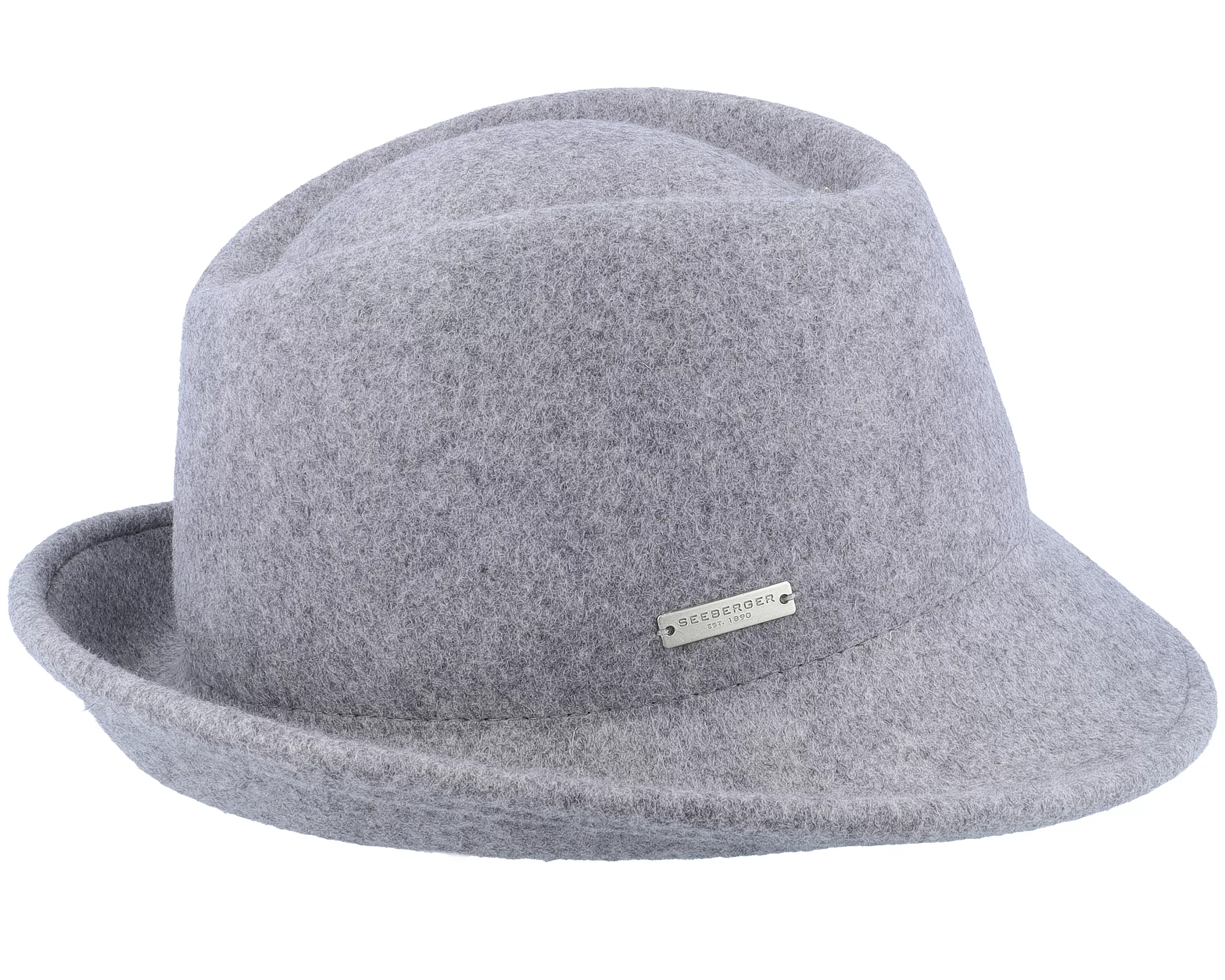 Felt Smoke Gray Trillby - Seeberger 3 Felt Smoke Gray Trillby - Seeberger - Image 3