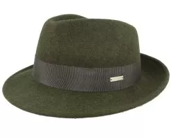 Felt Bogart Olive Trilby - Seeberger