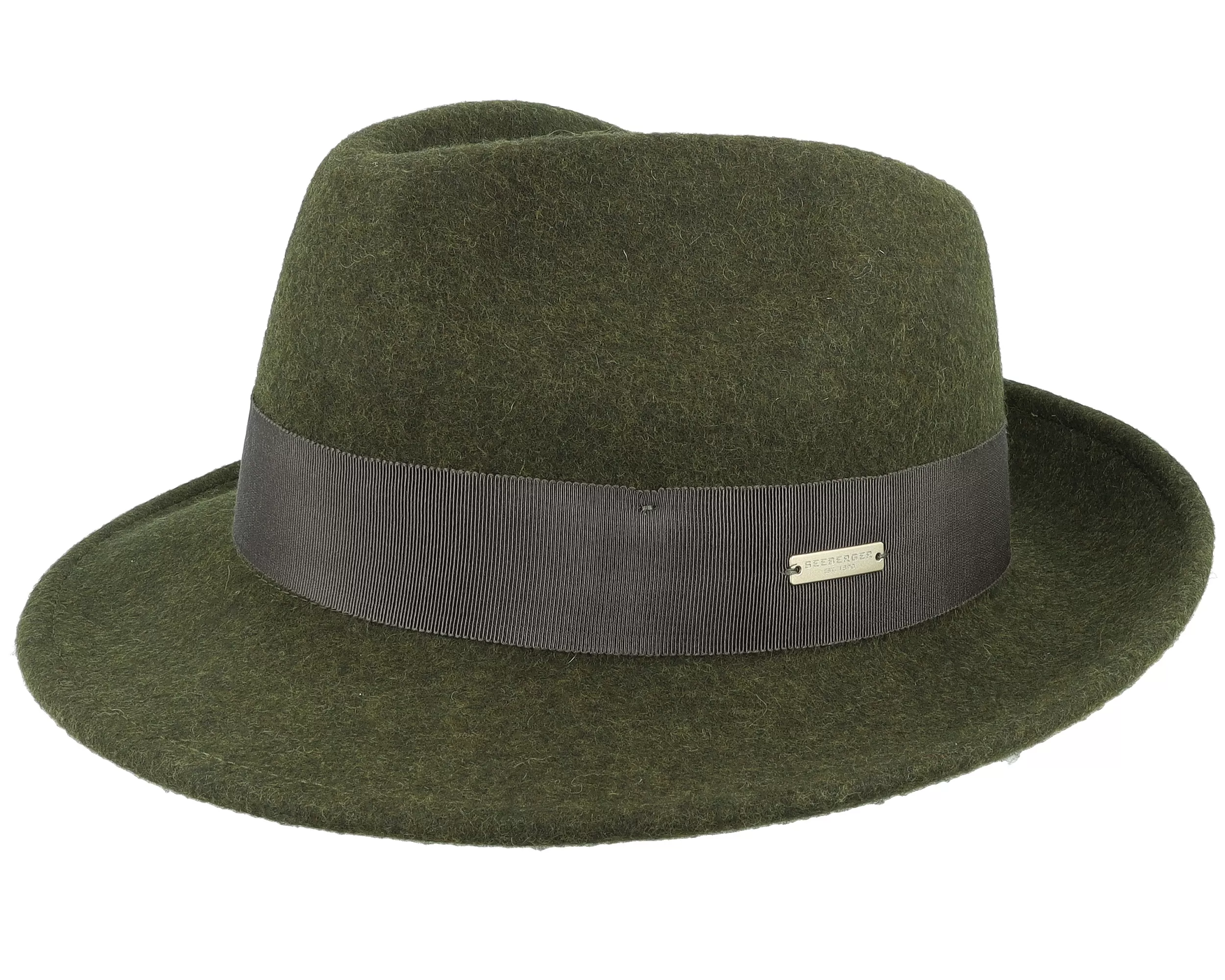 Felt Bogart Olive Trilby - Seeberger 1 Felt Bogart Olive Trilby - Seeberger