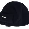 Boiled Wool Black Beanie - Seeberger