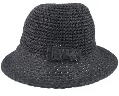 Paper Crochet With Bow Black Cloche - Seeberger -Fashion Hat Online 4062845141955 3