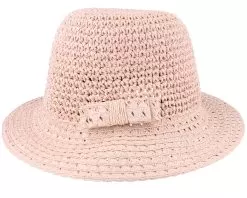 Paper Crochet With Bow Powder Red Cloche - Seeberger -Fashion Hat Online 4062845142013 3