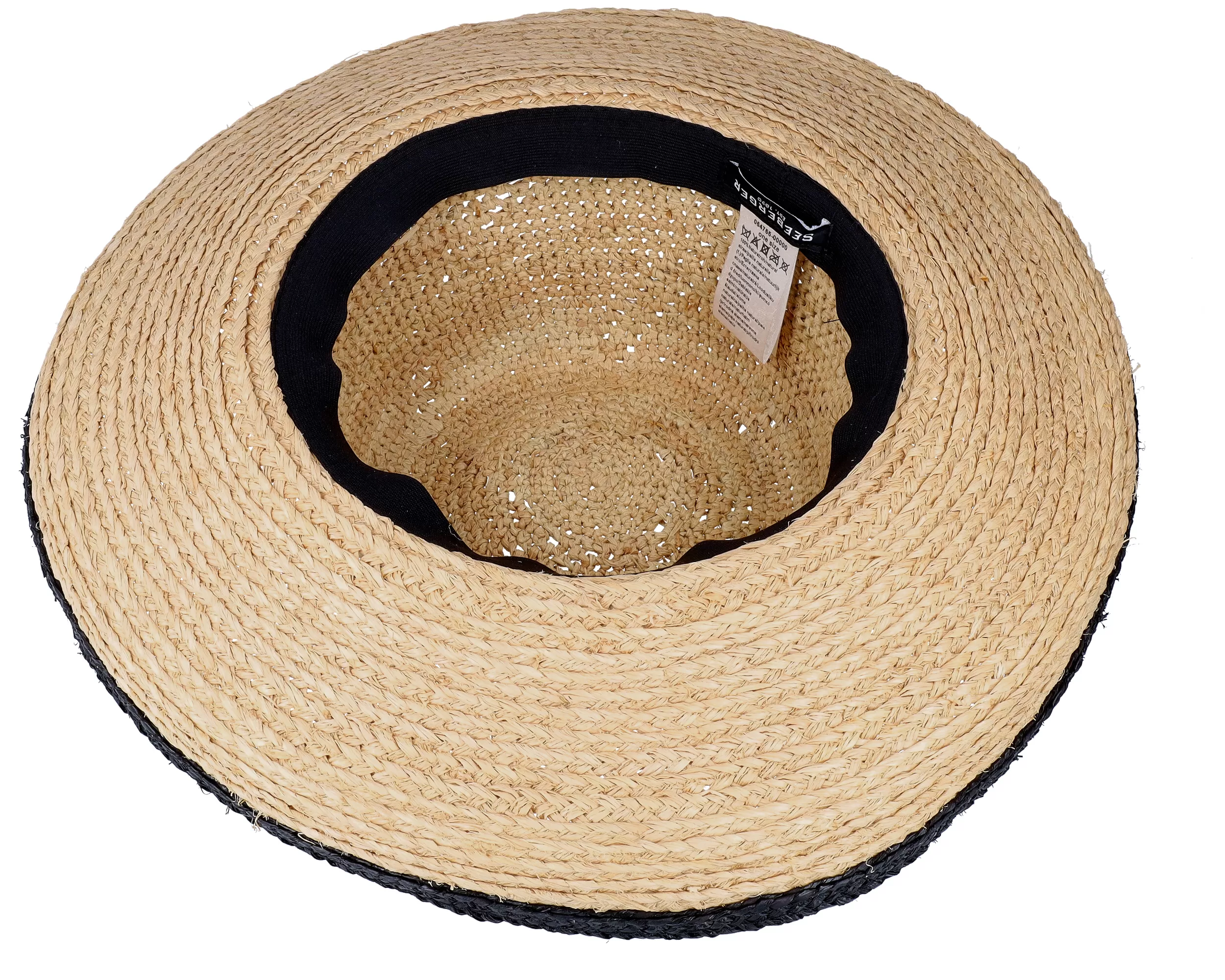 Raffia Bolero Crochet And Braid Mix Linen Straw Hat - Seeberger 4 Raffia Bolero Crochet And Braid Mix Linen Straw Hat - Seeberger - Image 4