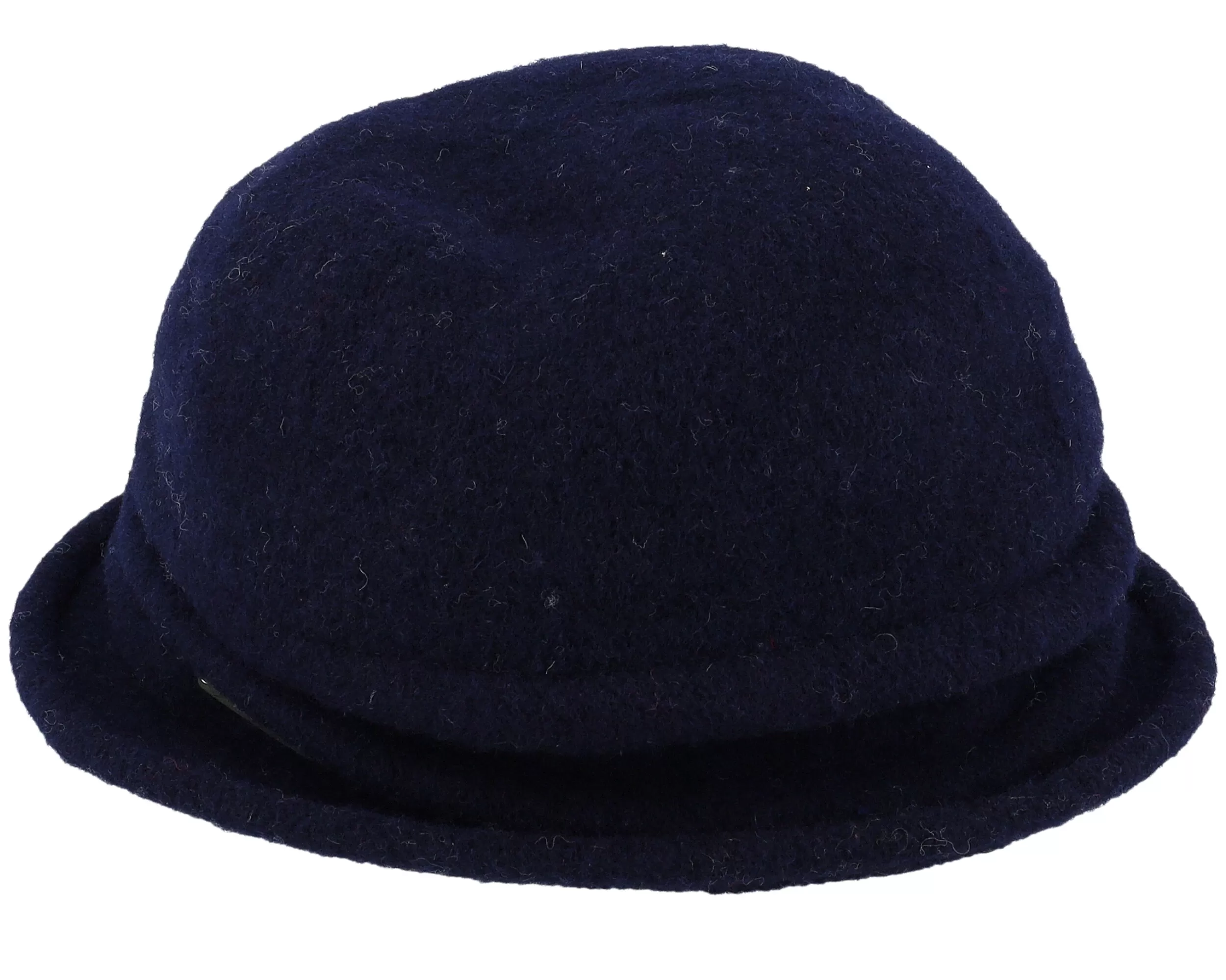 Boiled Wool With Folds Navy Cloche - Seeberger 2 Boiled Wool With Folds Navy Cloche - Seeberger - Image 2
