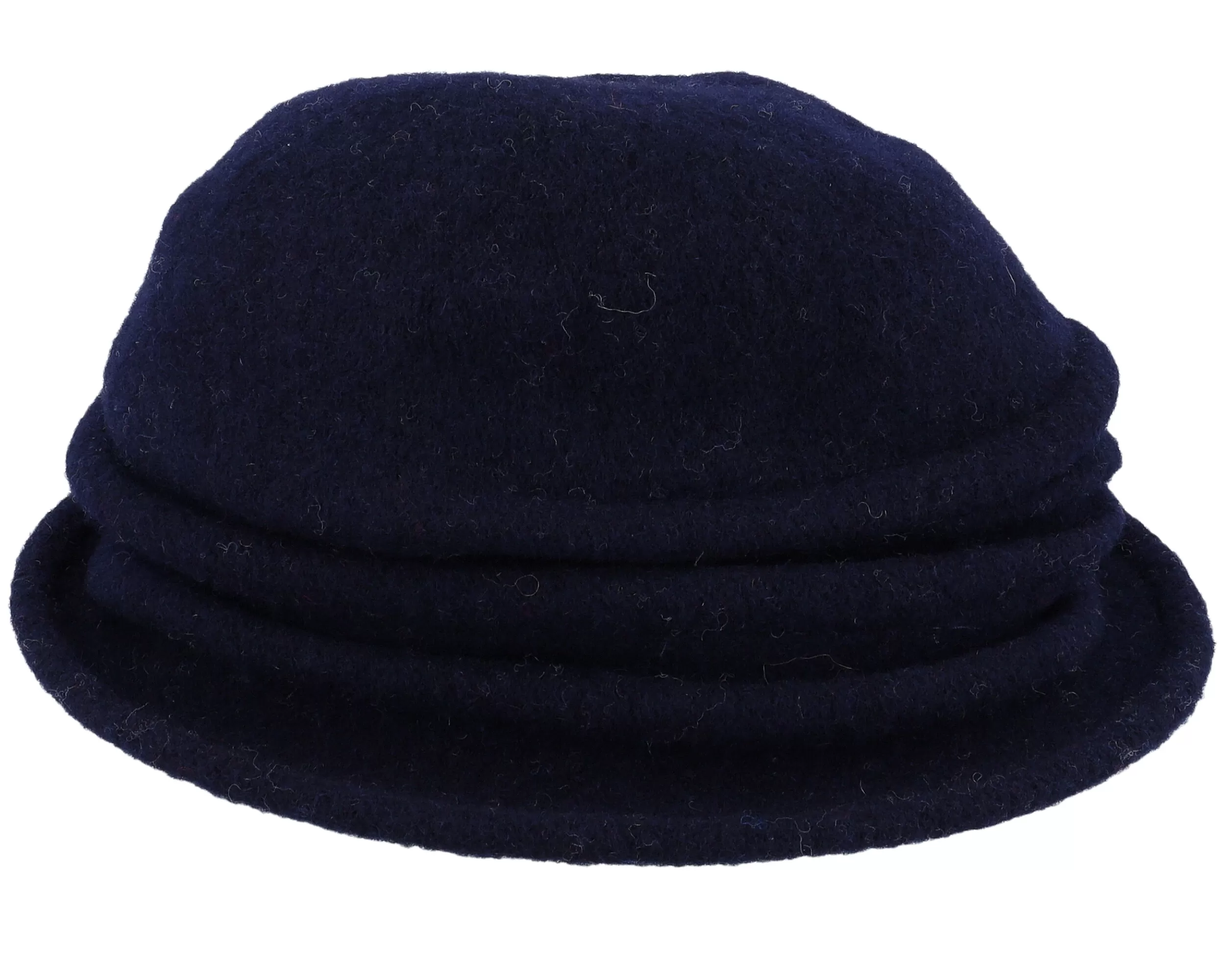Boiled Wool With Folds Navy Cloche - Seeberger 3 Boiled Wool With Folds Navy Cloche - Seeberger - Image 3