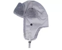 Fake Fur Chapka Light Gray Ear Flap - Seeberger