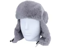 Fake Fur Chapka Light Gray Ear Flap - Seeberger -Fashion Hat Online 4062845201093 3