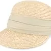 Wheat Braid Cap Linen Fitted - Seeberger
