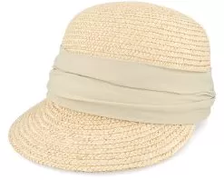 Wheat Braid Cap Linen Fitted - Seeberger