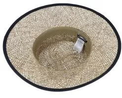 Seagras Floppy With Small Nature-Black Straw Hat - Seeberger 7 Seagras Floppy With Small Nature-Black Straw Hat - Seeberger -Fashion Hat Online 4062845214406 4