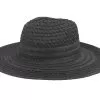 Fedora In Braid Mix Black Straw Hat - Seeberger