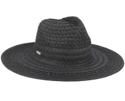 Fedora In Braid Mix Black Straw Hat - Seeberger 6 Fedora In Braid Mix Black Straw Hat - Seeberger -Fashion Hat Online 4062845218015 3
