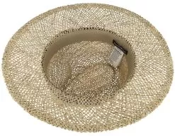100% Seagras Natural/Swallow Blue Straw Fedora - Seeberger 7 100% Seagras Natural/Swallow Blue Straw Fedora - Seeberger -Fashion Hat Online 4062845218138 4