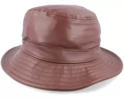 Leather Nut Brown Bucket - Seeberger -Fashion Hat Online 4062845225051 3