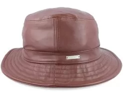 Leather Nut Brown Bucket - Seeberger -Fashion Hat Online 4062845225051 4