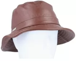 Leather Nut Brown Bucket - Seeberger -Fashion Hat Online 4062845225051 6