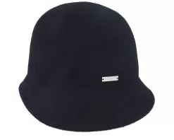 Woolfelt Black Cloche - Seeberger -Fashion Hat Online 4062845230482 3