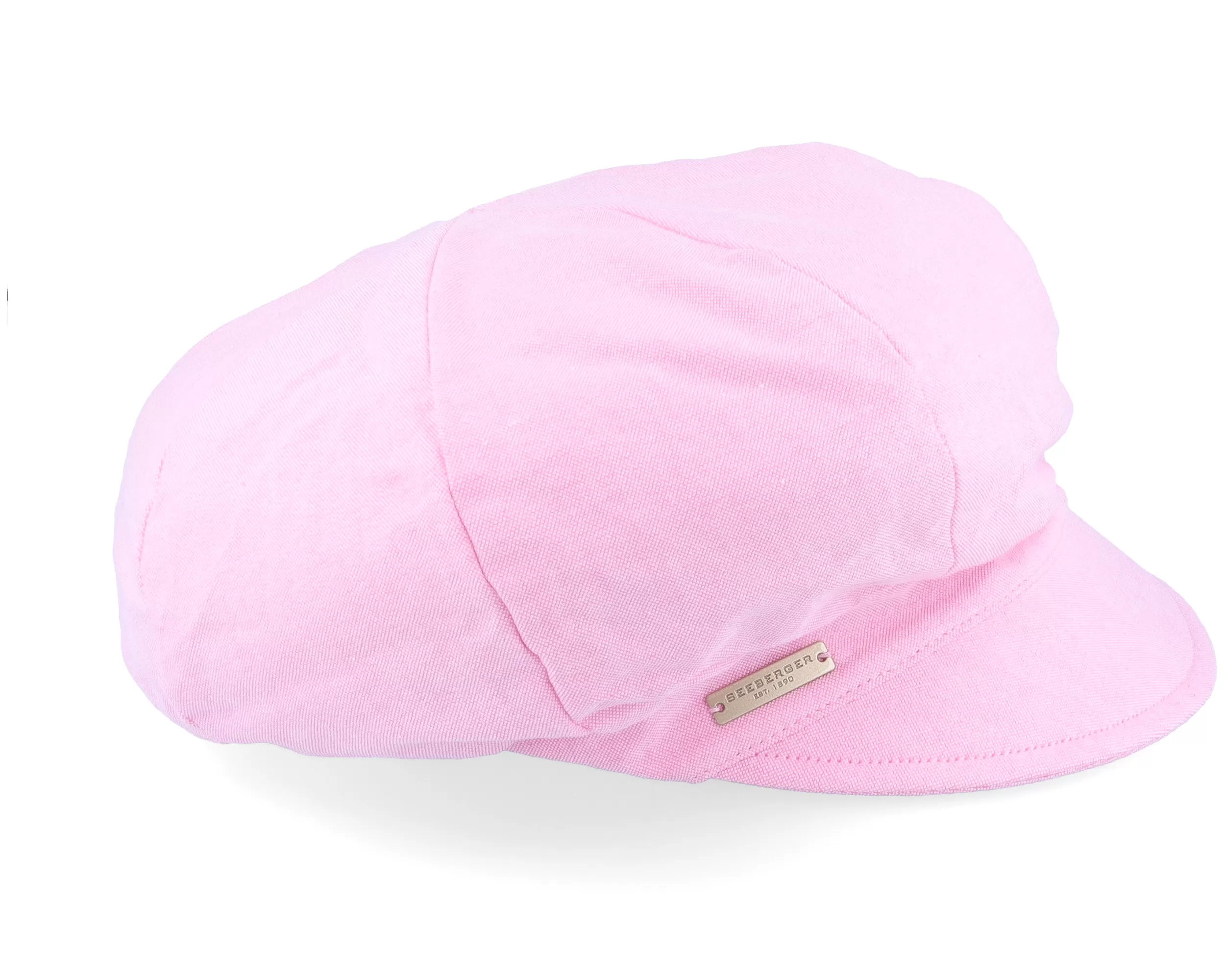 Chambray Fabric Balloon Cap Fuchsia - Seeberger 3 Chambray Fabric Balloon Cap Fuchsia - Seeberger - Image 3