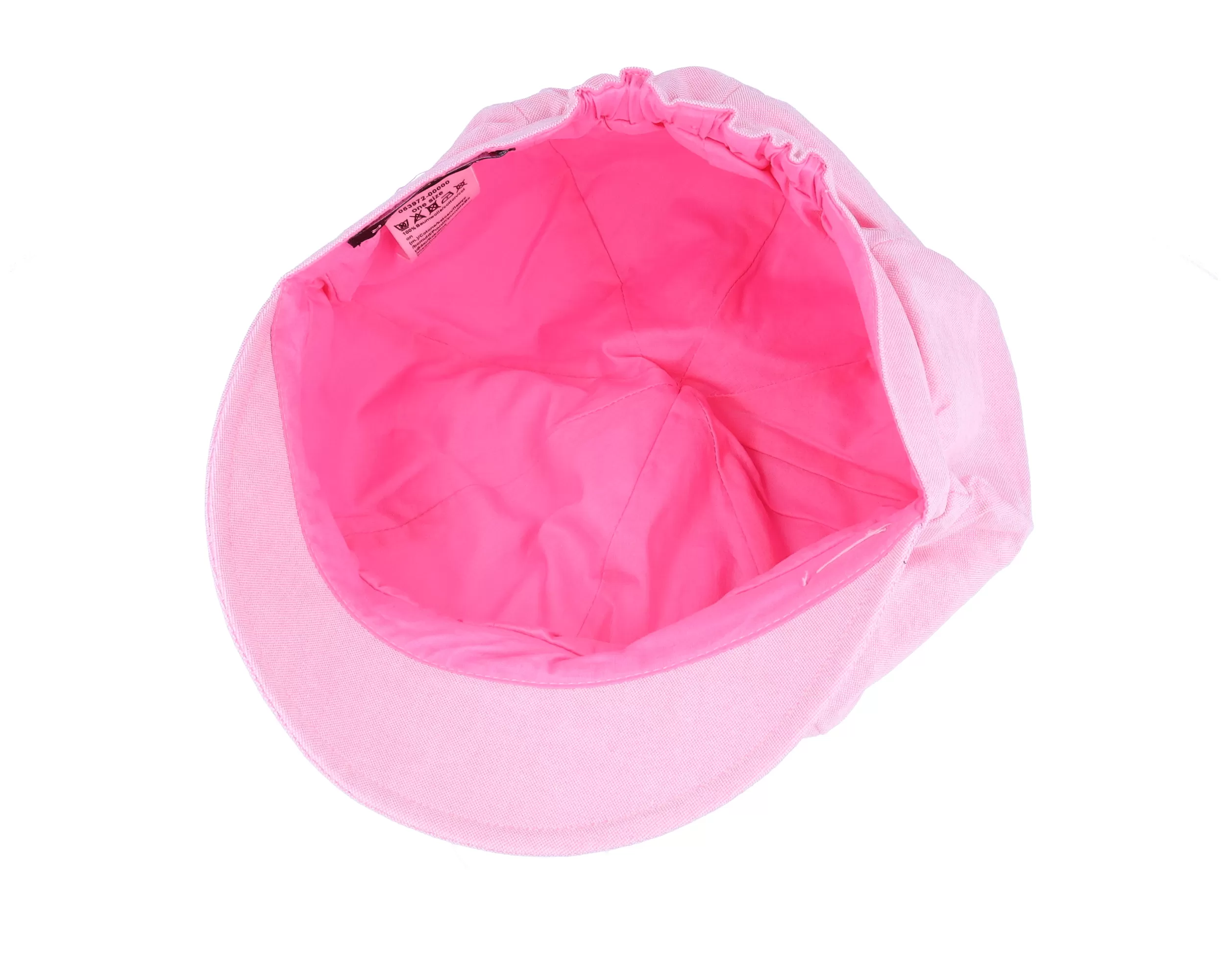 Chambray Fabric Balloon Cap Fuchsia - Seeberger 4 Chambray Fabric Balloon Cap Fuchsia - Seeberger - Image 4