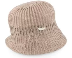 Linen Mix In Rib Structure Linen Cloche - Seeberger -Fashion Hat Online 4062845265613 4
