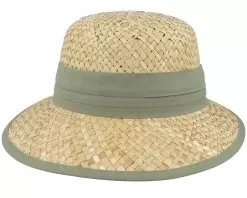 100% Seagras Cap Natural/Khaki Cloche - Seeberger