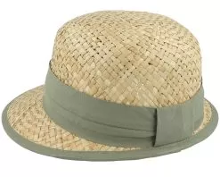 100% Seagras Cap Natural/Khaki Cloche - Seeberger -Fashion Hat Online 4062845272451 3