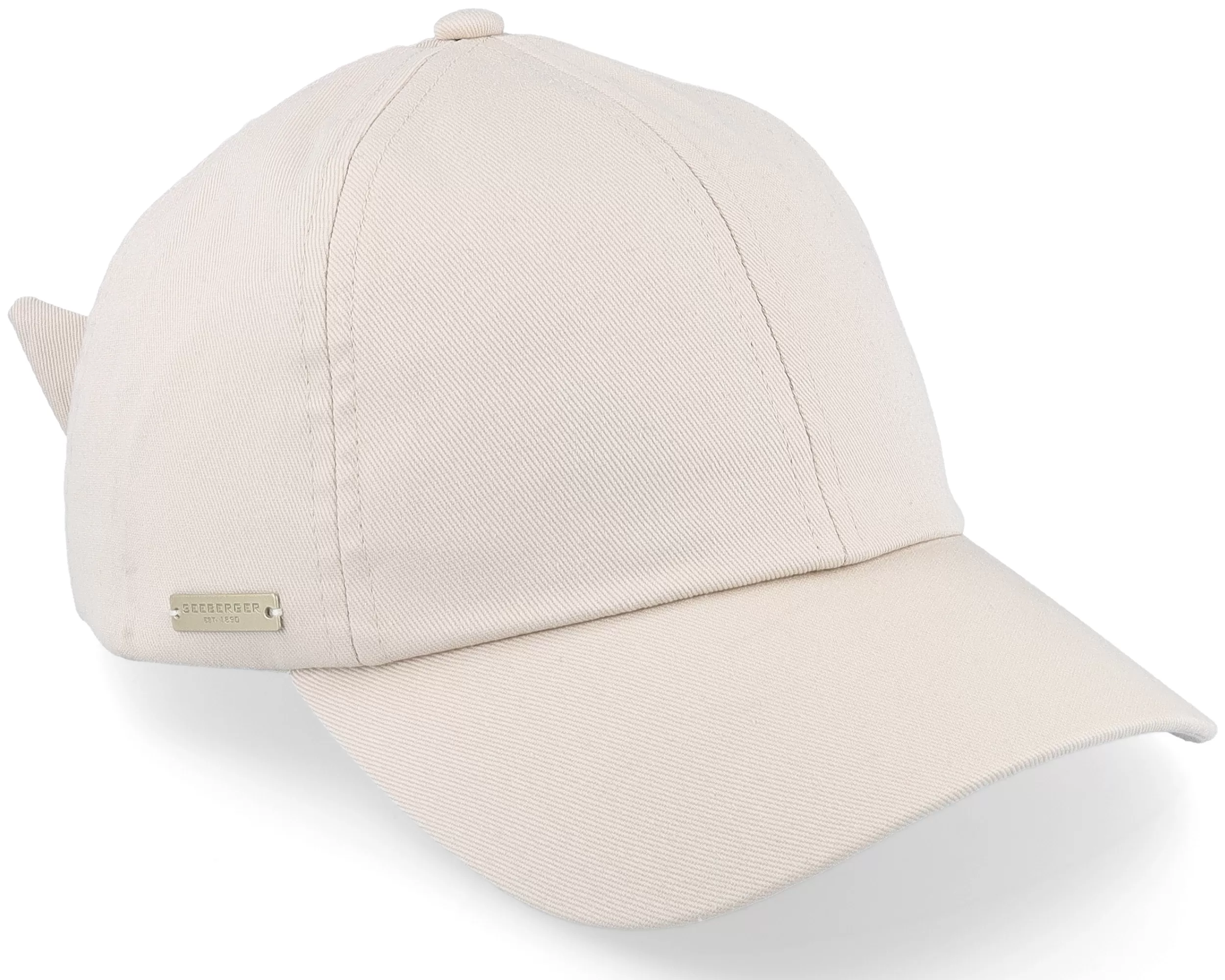 Cotton Fabric Baseball Cap Sand Dad Cap - Seeberger 2 Cotton Fabric Baseball Cap Sand Dad Cap - Seeberger - Image 2