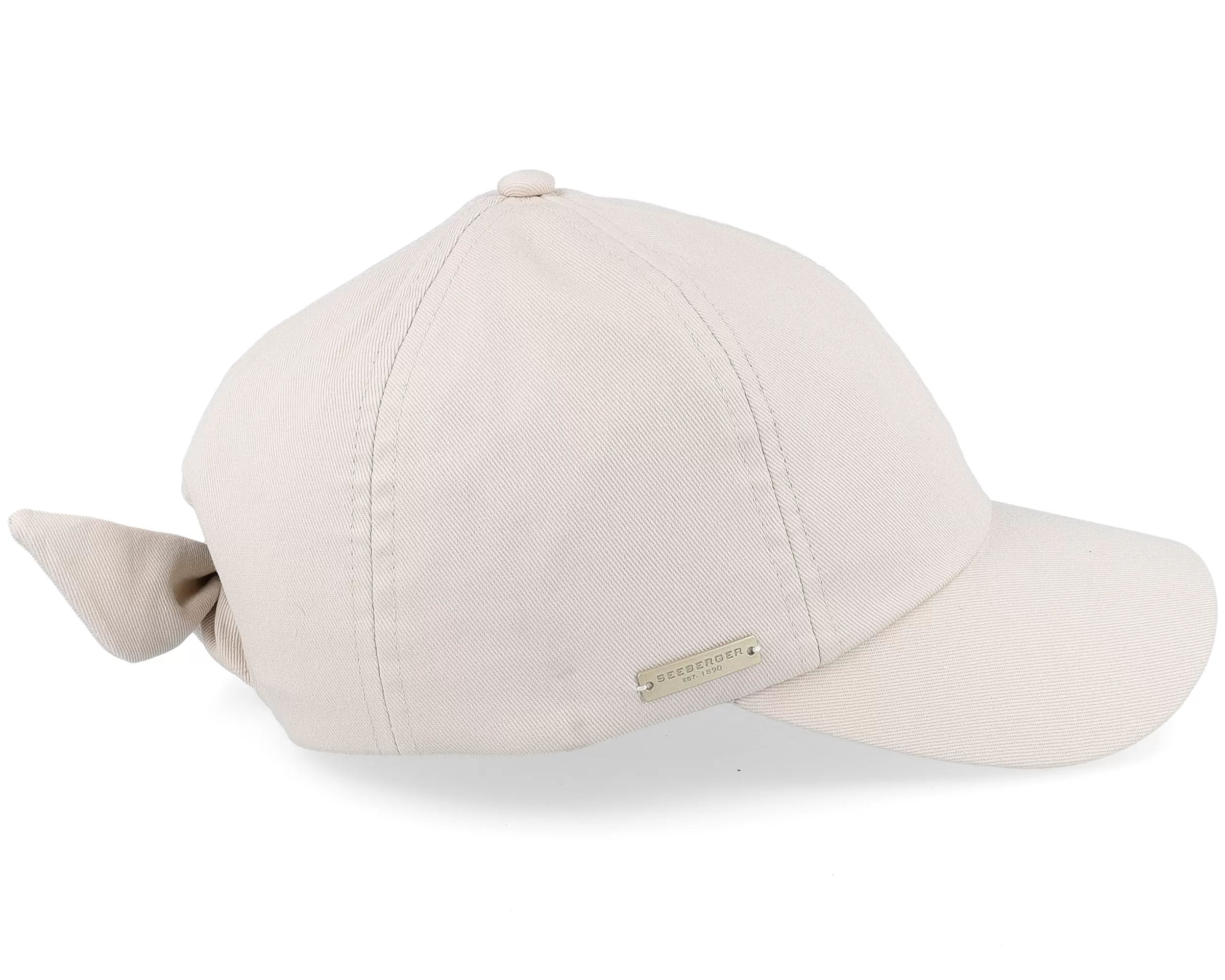 Cotton Fabric Baseball Cap Sand Dad Cap - Seeberger 4 Cotton Fabric Baseball Cap Sand Dad Cap - Seeberger - Image 4