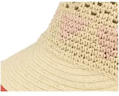 Paper Crochet Cap With Fancy Pattern Linen/Orange Fitted - Seeberger -Fashion Hat Online 4062845274509 6