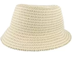 Paperbraid Mix Hat Grass-green/Linen Bucket - Seeberger