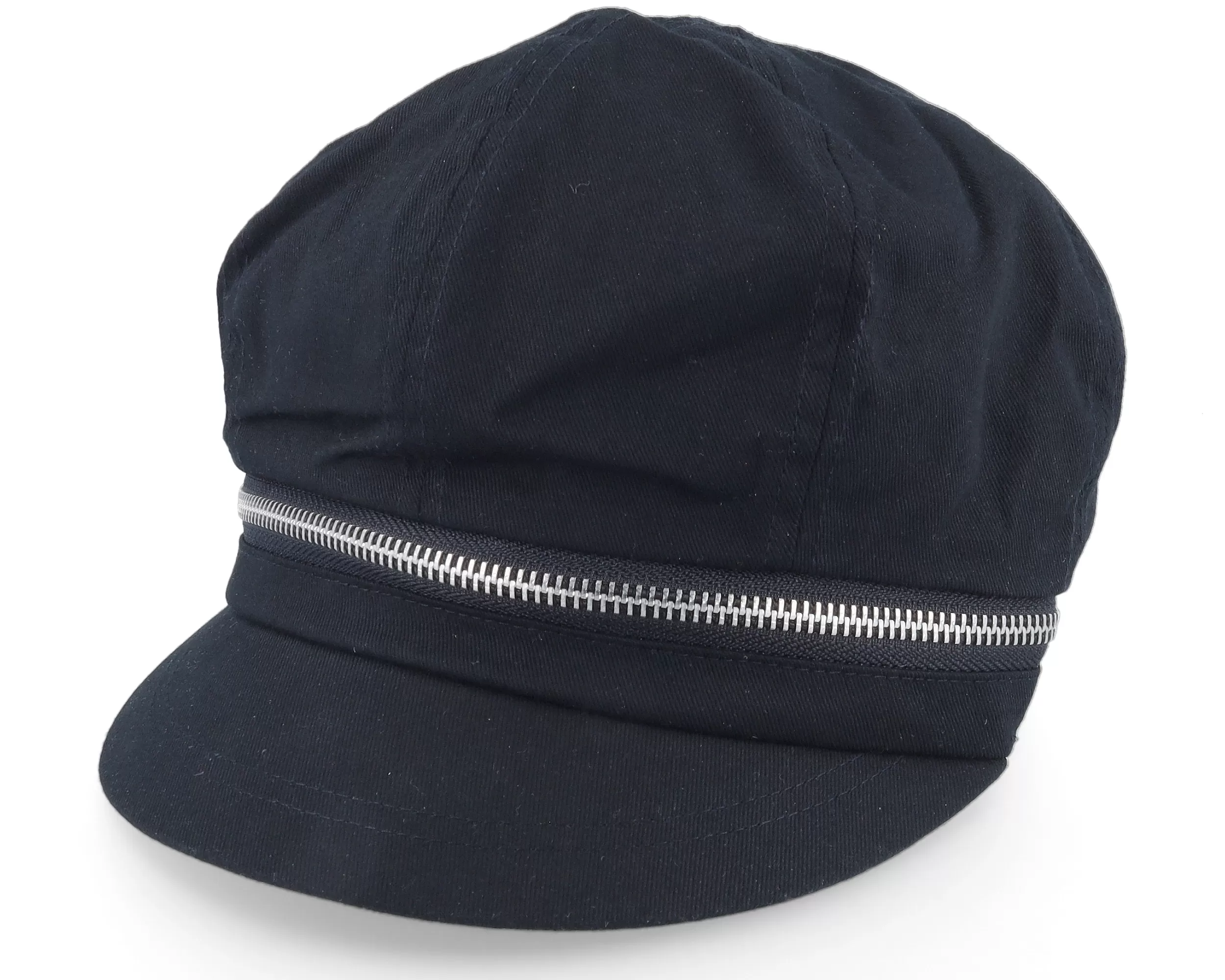 Cotton Fabirc Balloon Cap With Zipper Black Visor Vega Cap - Seeberger 1 Cotton Fabirc Balloon Cap With Zipper Black Visor Vega Cap - Seeberger