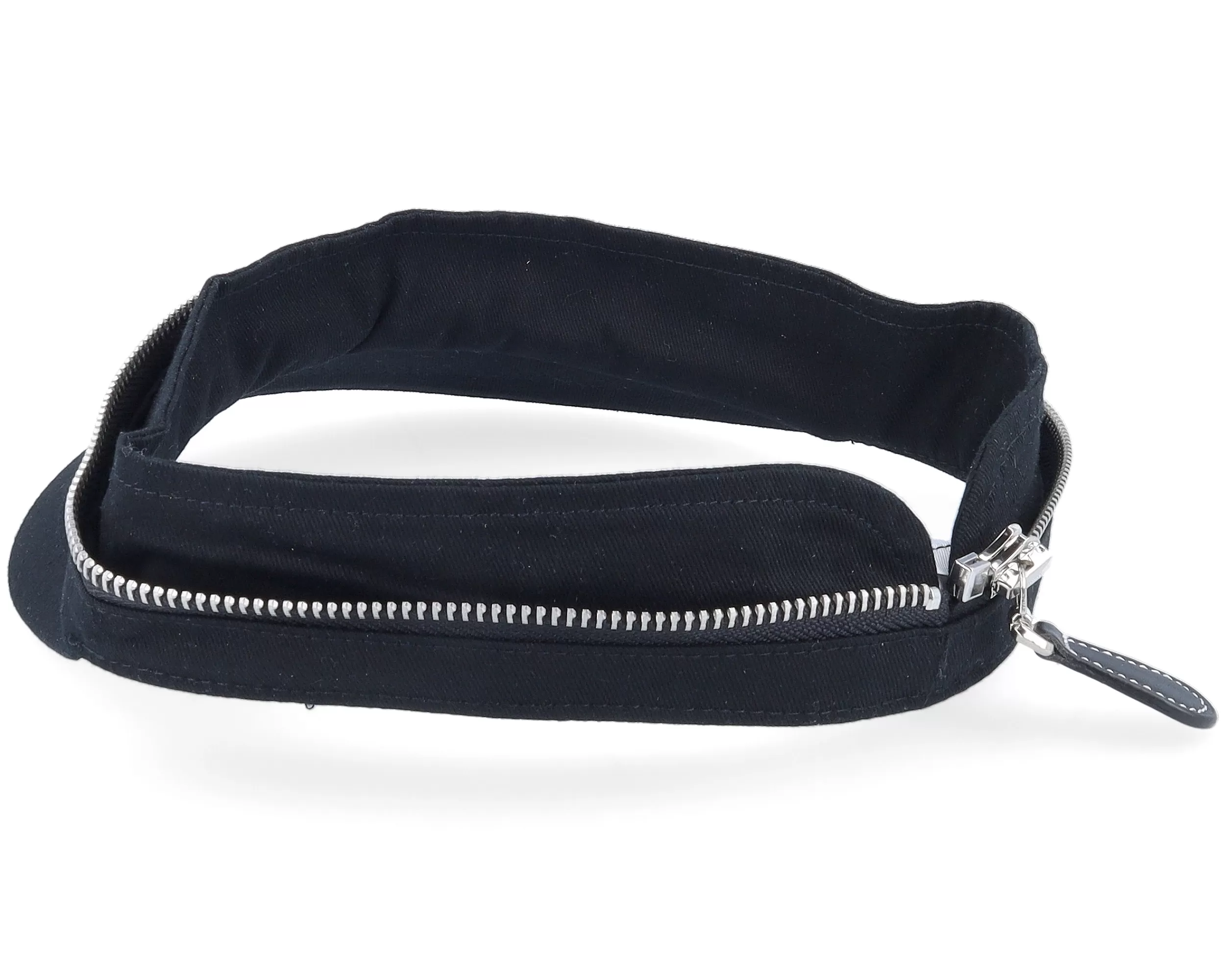 Cotton Fabirc Balloon Cap With Zipper Black Visor Vega Cap - Seeberger 2 Cotton Fabirc Balloon Cap With Zipper Black Visor Vega Cap - Seeberger - Image 2