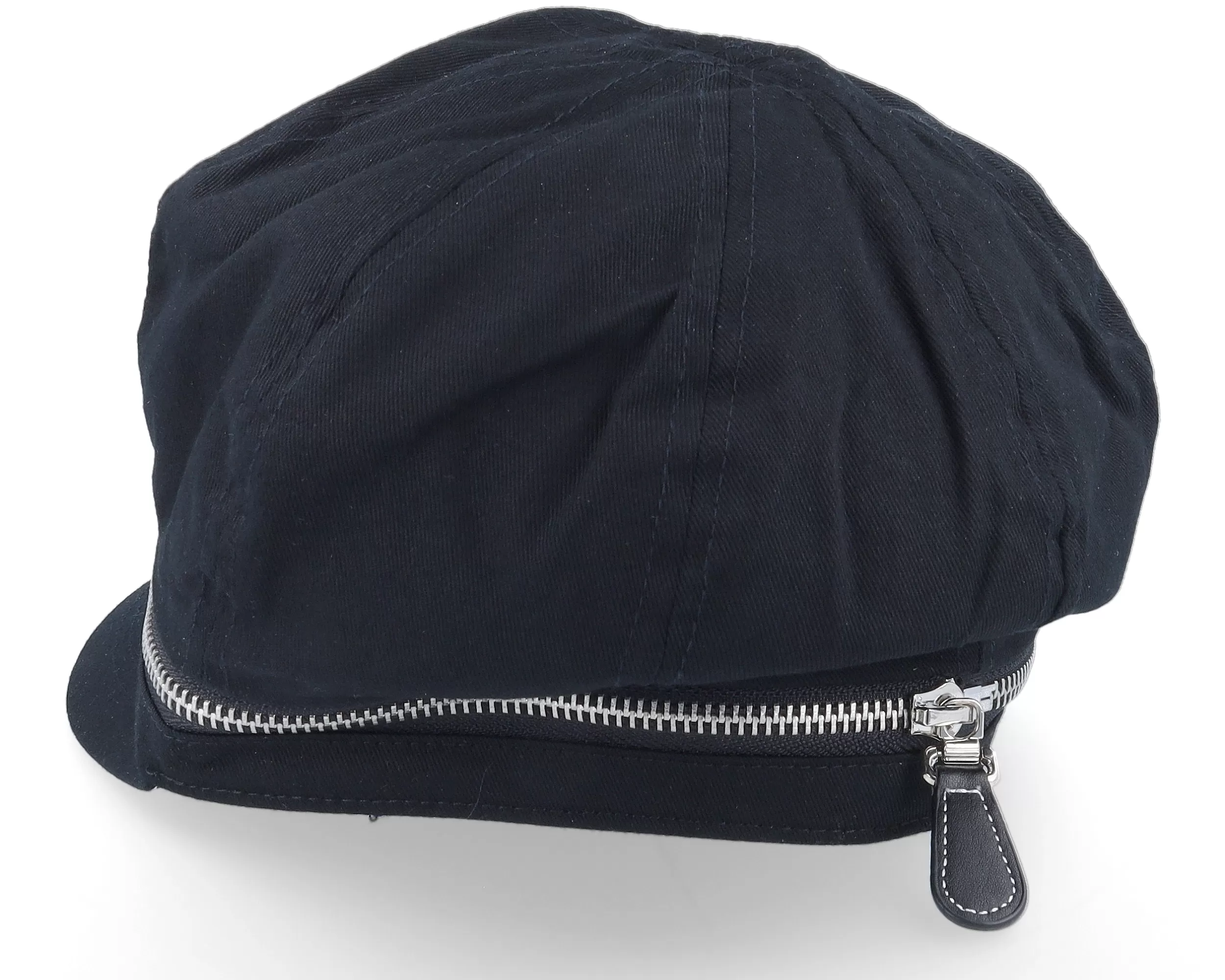 Cotton Fabirc Balloon Cap With Zipper Black Visor Vega Cap - Seeberger 7 Cotton Fabirc Balloon Cap With Zipper Black Visor Vega Cap - Seeberger - Image 7