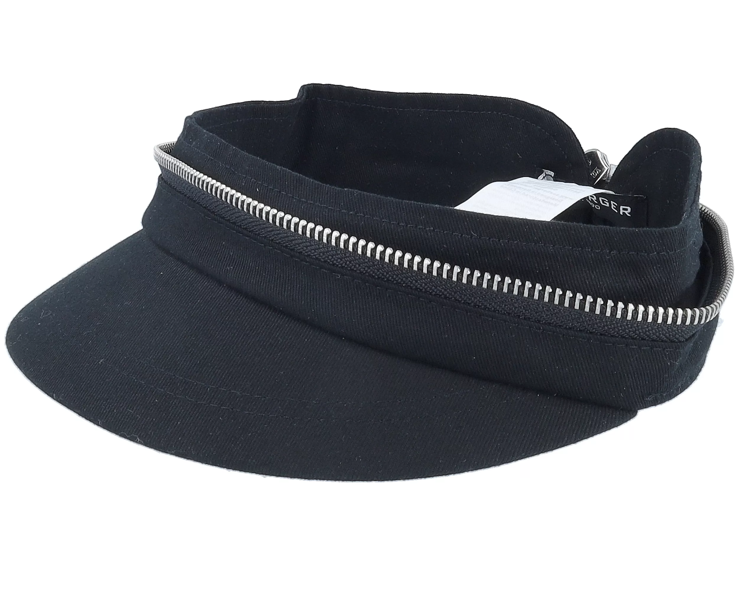Cotton Fabirc Balloon Cap With Zipper Black Visor Vega Cap - Seeberger 9 Cotton Fabirc Balloon Cap With Zipper Black Visor Vega Cap - Seeberger - Image 9
