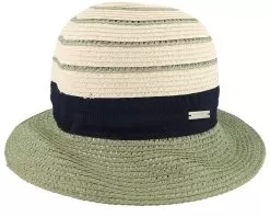 Paperbraid Mix Cloche Linen/Grass Green Straw Hat - Seeberger -Fashion Hat Online 4062845280470 3