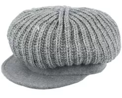 Knit Ballon In Rib Structure Grey Vega Cap - Seeberger