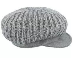 Knit Ballon In Rib Structure Grey Vega Cap - Seeberger -Fashion Hat Online 4062845308297 3