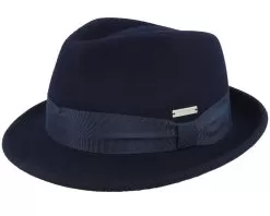 Felt Navy Trillby - Seeberger