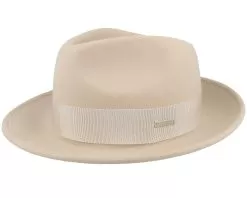 Felt Bogart Beige Fedora - Seeberger