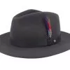 Tller Woolfelt Dark Grey Fedora - Stetson