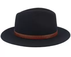 Traveller Woolfelt Black Fedora - Stetson -Fashion Hat Online 4063633004216 3