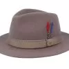 Newark Traveller Woolfelt Brown Fedora - Stetson