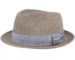 Trilby Toyo Khaki Straw Hat - Stetson