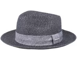Fedora Toyo Black Straw Hat - Stetson