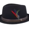 Player Woolfelt Black Fedora - Stetson