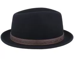 Player Woolfelt Black Fedora - Stetson 6 Player Woolfelt Black Fedora - Stetson -Fashion Hat Online 4063633058035 3