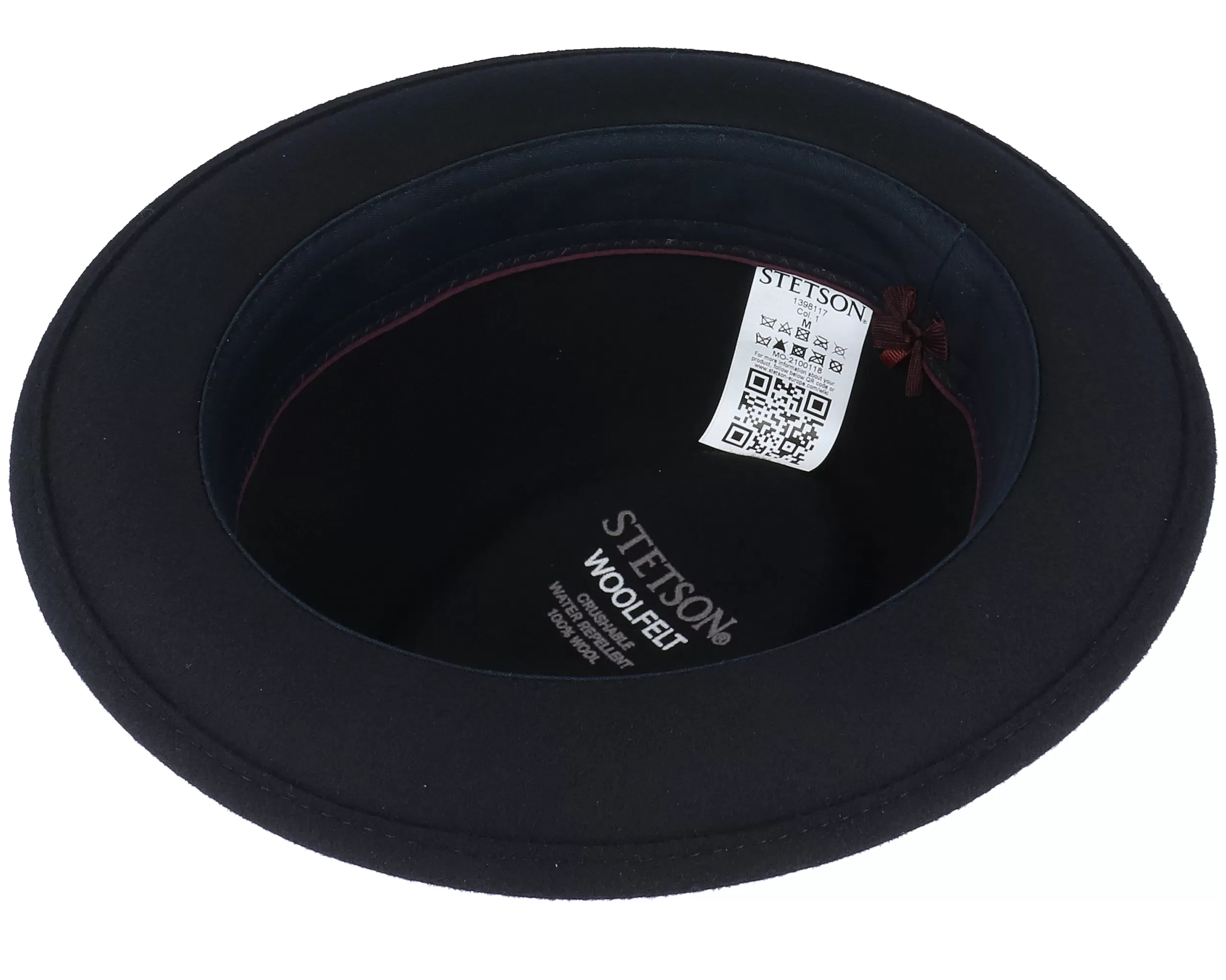 Player Woolfelt Black Fedora - Stetson 4 Player Woolfelt Black Fedora - Stetson - Image 4