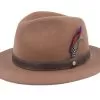 Traveller Woolfelt Brown Fedora - Stetson